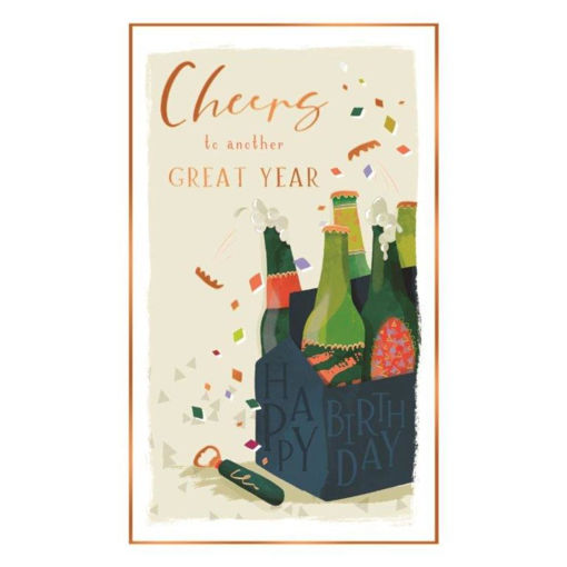 Picture of CHEERS TO ANOTHER GREAT YEAR BIRTHDAY CARD